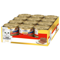 Gourmet Gold Kattenvoer in Blik Rundvlees 24 x 85 g