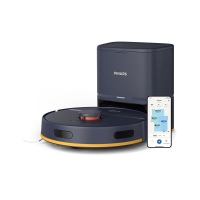 Philips HomeRun 2000 serie robotstofzuiger met dweilfunctie en automatisch leegstation – XU2100/15 – 6000 Pa krachtige zuigkracht – compact ontwerp