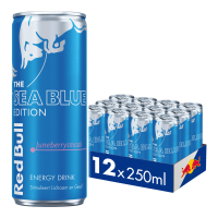 Red Bull The Sea Blue Edition energiedrank juneberry smaak   12 x 250 ml