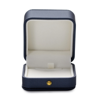 Oirlv Stalblauw ringdoosje van premium leer, geschenkdoos voor aanzoek, huwelijk en huwelijksgeschenk, wit metaal met knoopjes, Nieuwjaarverkoop, top cadeau keuzes