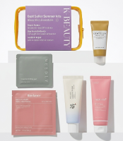 Joybuy K Beauty zomereditie: zonverzorging & herstel 5 delige glashuidroutine met reisetui (+ bonus 30 ml toner, zolang de voorraad strekt) Koreaanse huidverzorging (Medicube, Beauty of Joseon, Biodance, SKIN1004, NEEDLY)