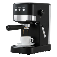 Ochama Halfautomatische Druk‑Espressomachine, 15Bar Espresso Extractie, Krachtige Stoom Melkopschuimer, Kopjesverwarming, 1,2 L Groot‑Capaciteit Watertank