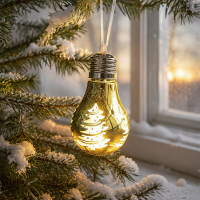 Huacan Kerstdecoratie lamp Goud