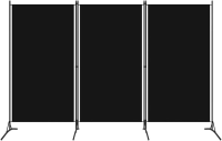 VidaXL Kamerscherm met 3 panelen   Zwart, 260 x 180 cm
