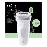 Braun Silk epil 7 SE7 000 Epilator   1 stuk   Snoerloos   Nat & Droog   Inclusief 2 trimmerkoppen   Opzetstuk voor gevoelige zones