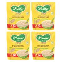Olvarit 8 granen vanille ontbijtpap 12M+ 200 g * 4