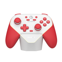GameSir Super Nova Switch spelcontroller met tri modeconnectiviteit   rood en wit