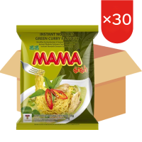 MAMA Instant Noedels Groene Curry Smaak 30 x 55 g, Doos