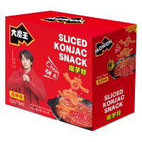 Yan Jin Pu Zi MOWON Zout & Peper Konjac Reepjes, Pittige Smaak, 18 g * 20