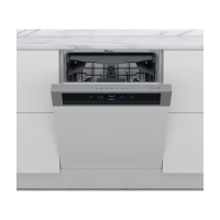 Whirlpool WBC3C34PFX   semi geïntegreerde vaatwasser   roestvrij staal A+++
