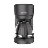Ochama Drip Koffiezetapparaat, 600 W Huishoudelijke Amerikaanse Koffiepot, 750 ml Groot‑Capaciteit Watertank, 30‑Min Warmhoudfunctie