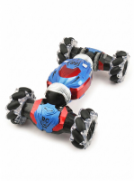 S4DRC HYPER 1:16 Gebarenbestuurd RC stuntauto, 4WD transformeerbare offroad driftauto dubbele afstandsbediening LED verlichting speelgoedcadeau voor kinderen 1 stuk in blauw.