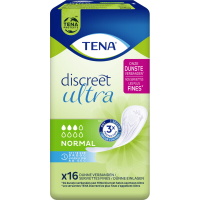 Tena Discreet Ultra Normaal Incontinentieverband (16 Pack, Ultradun, Bamboe & Katoen, Latexvrij)