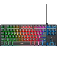 Trust GXT 833 Thado   Bedraad Gaming Toetsenbord   Tenkeyless (TKL)   PC/PS5   QWERTY   Zwart