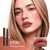 Joocyee fluwelen rouge 1990 vintage bruin