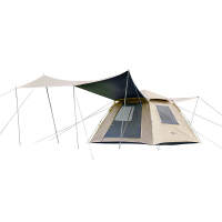 Mobi Garden, Automatische pop up campingtent 155 met dekzeil, verduistering en UV bescherming, instant opzetten, opvouwbare tent, wit, voor buiten en picknick, snelle en moeiteloze montage, compact voor eenvoudige opslag en transport, ruime woonruimte, ui