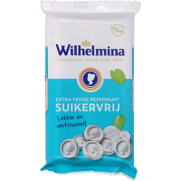 Wilhelmina Suikervrij Pepermunt   3 x 3 stuks