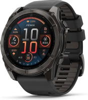 Garmin fenix 8   51 mm Saffier AMOLED Zwart/Grijs TitaniumDLC