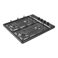Wiggo WH G604F(B) 60 cm gaskookplaat zwart
