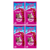 Whiskas kattensnacks zalm 3 x 6 g * 4