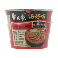 Baixiang soep Series instantnoedels, Homestyle kippensoep, beker, 107g
