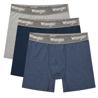 Wrangler WRA boxershorts MED WREN denim/marineblauw/grijs gemêleerd met TEA S
