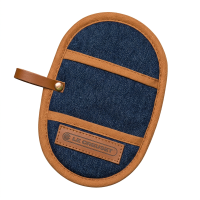 Le Creuset pothouder set   denim blauw, 2 stuks, 30 x 12,5 cm