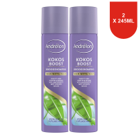 Andrélon droogshampoo (kokos boost)   245 ml (2 pack)