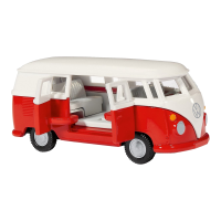 Siku VW T1 bus speelgoedvoertuig   schaal 1:50, rood en wit, 2361