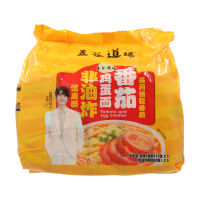 Wu Gu Dao Chang Klassiek noedels met tomaat en ei, 5 stuks (mogelijk alternatieverzending van nieuwe en oude verpakkingen) 98 g × 5