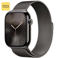 Apple Watch Series 10 GPS + Cellular 46 mm, leisteen titanium