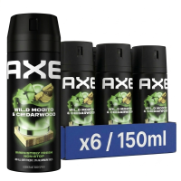 AXE Deodorant Spray   Wild Green Mojito & Cederhout 150 ml NL/FR (6 Pack)