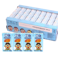WANT WANT O bubbel vruchtendrank met melksmaak originele smaak 125 ml x 4 x 9