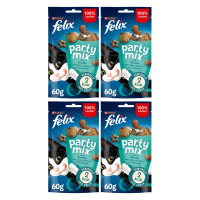 Felix Partymix Seaside Mix kattensnack 60 g * 4
