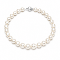 VoxorAI XL23 12 mm luxe licht versierde klassieke parelketting, officieel exclusief