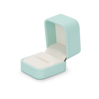 Oirlv ringendoos van PU leer, lichtgroene sieradendoos, geschenkdoos voor oorbellen, ketting en armband, verpakking voor huwelijksaanzoek en verjaardagscadeau