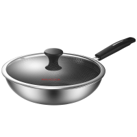 Maxcook Tri Ply 304SS Anti aanbak Wok 32 cm MCC3889