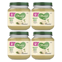 Olvarit bloemkool babypuree 4M+ 125 g * 4