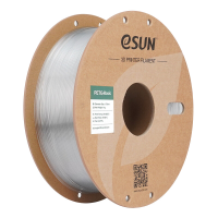 ESUN PETG Basic Transparant 3D Filament 1,75 mm, Hoge Snelheid Printen, Kosteneffectief Inlopmateriaal Voor 3D Printen 1 kg (2,2 lbs) Kartonnen Spoel