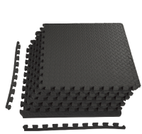Capelli Sport gymnastiek vloermatten, 6 delige set, 12 cm dik, verdikte schuimrubberen in elkaar grijpende matten, gymnastiekvloer, fitnessapparatuur, 6 delige verpakking