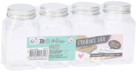 Opslagpotten Set   4 stuks, 110 mL, Meerdere Kleuren