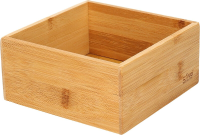 5Five Bamboe Opberg Organizer   15 x 15 x 7 cm, Bruin