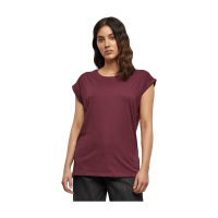 Dames extra lange schouder T shirt cherry XL