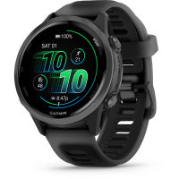 Garmin Forerunner 570 42 mm Smartwatch   Zwart/Leigrijs Siliconen Bandje