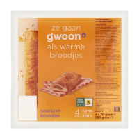G'woon saucijzenbroodjes   4 stuks 280 g