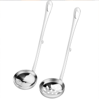 Maxcook 2 delige hotpotlepelset van roestvrij staal met soeplepel en schuimspaan