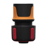 Fiskars Slangkoppeling, SoftGrip contactpunten, universele maat, Ø 1,9 cm (3/4''), 40 g, zwart/oranje/rood, 1027074