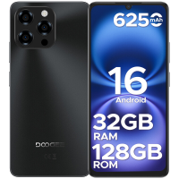 DOOGEE Note 58 mobiele telefoon   nieuwe Android 15 smartphone, 6,75 inch HD+ display, 6250 mAh, 32 GB RAM + 128 GB opslag (2 TB), 4G LTE, gezichtsidentificatie, Widevine L1, 5G WiFi | NFC | OTG, zonder SIM