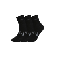 LI NING low cut sokken (3 pack) new black/new black/new black L AWTV007 1H