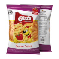 Gusto paprikamaïspuffs – knapperige paprikamaïssnack (80 g)